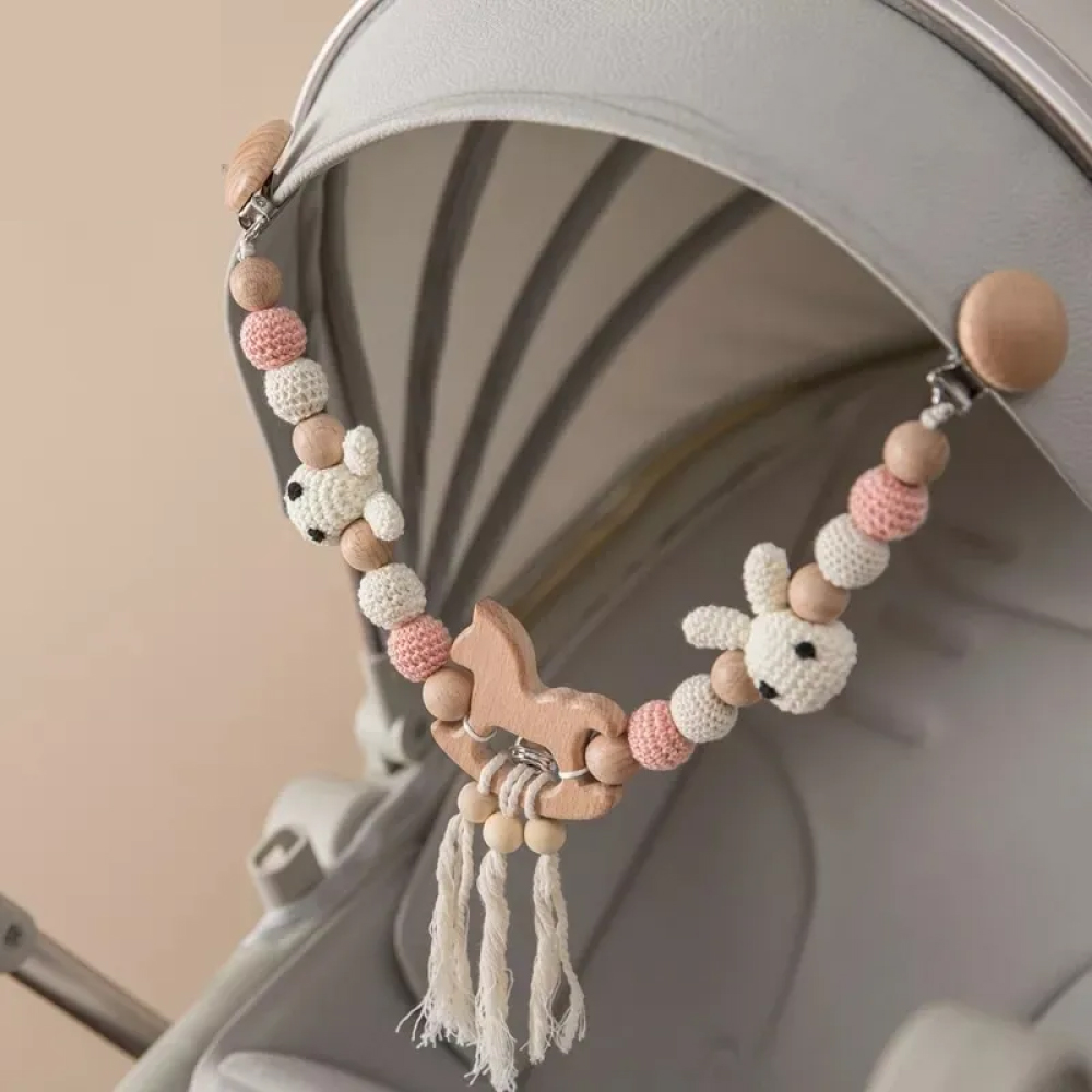 Tiny Love Arche d'activités Articulée pour bébé, Clip ajustables convenant  à la plupart des poussettes, Dès la naissance, Collection Dans la Prairie