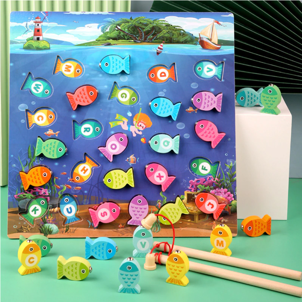 Jeu de Pêche magnétique - Table de jeu - Interactif - Pour Enfants