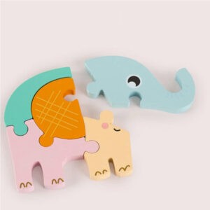 puzzle 3D en bois montessori enfant