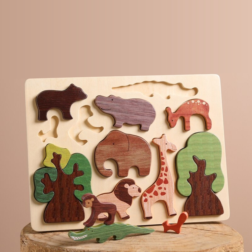 Puzzles en Bois  Le puzzle multi animaux